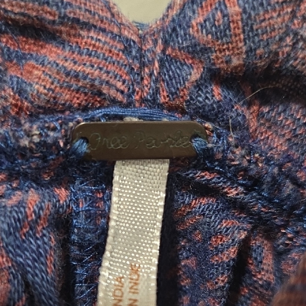 Free People Blue and Pink Knit Top - Picture 2 of 4